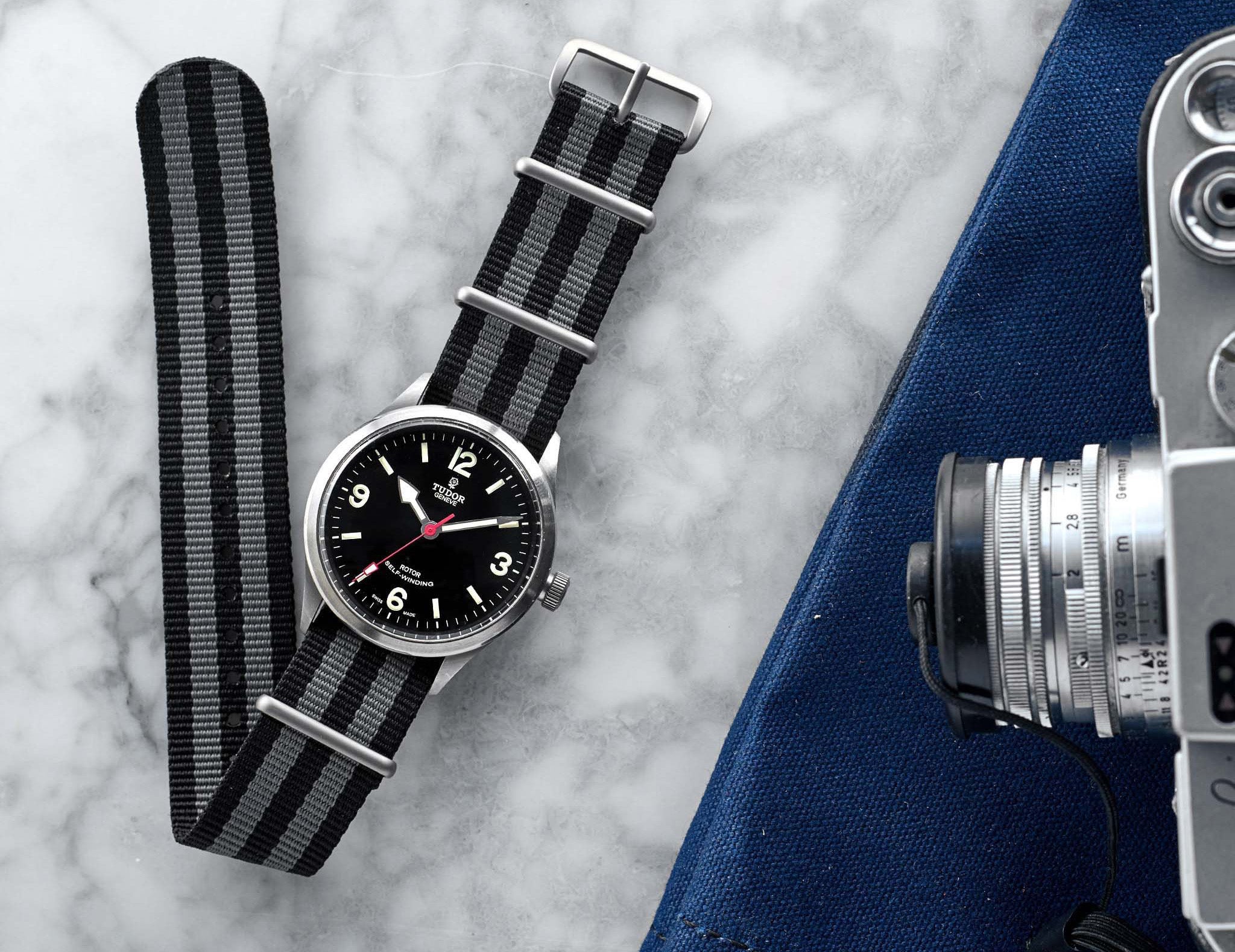 Klockarmband och Tudor-klocka